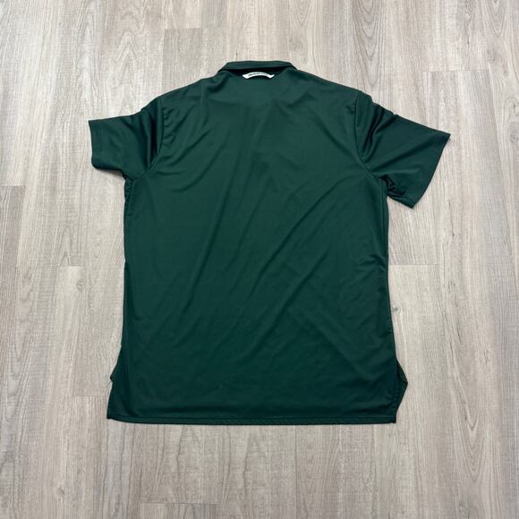Nike Michigan State Spartans Polo Shirt Men's Extra Large XL Green Dri Fit MSU - Picture 5 of 7